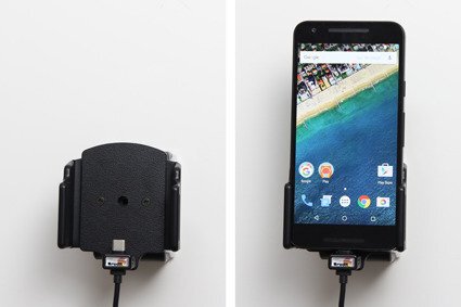 Uchwyt uniwersalny regulowany do smartfonów bez futerału oraz w futerale lub etui o wymiarach: 75-89 mm (szer.), 6-10 mm (grubość) z wbudowanym kablem USB-C oraz ładowarką samochodową (6)